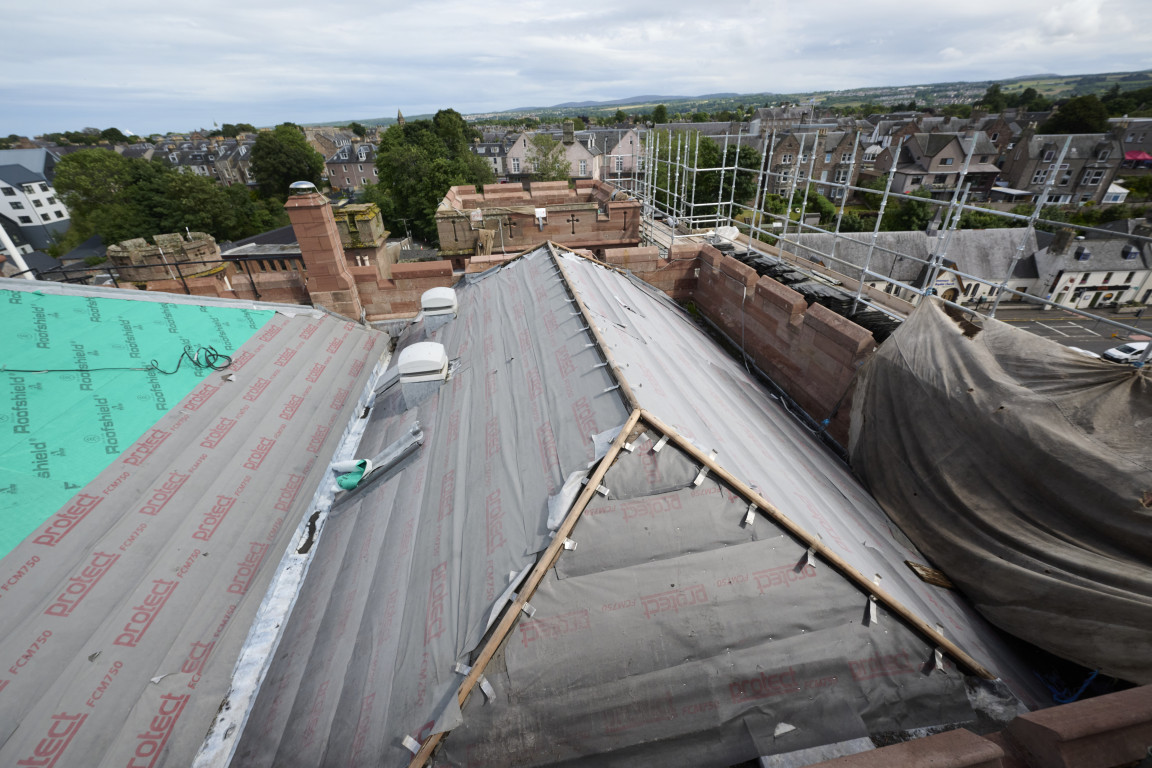 
    Preparation for the new viewing terrace
    